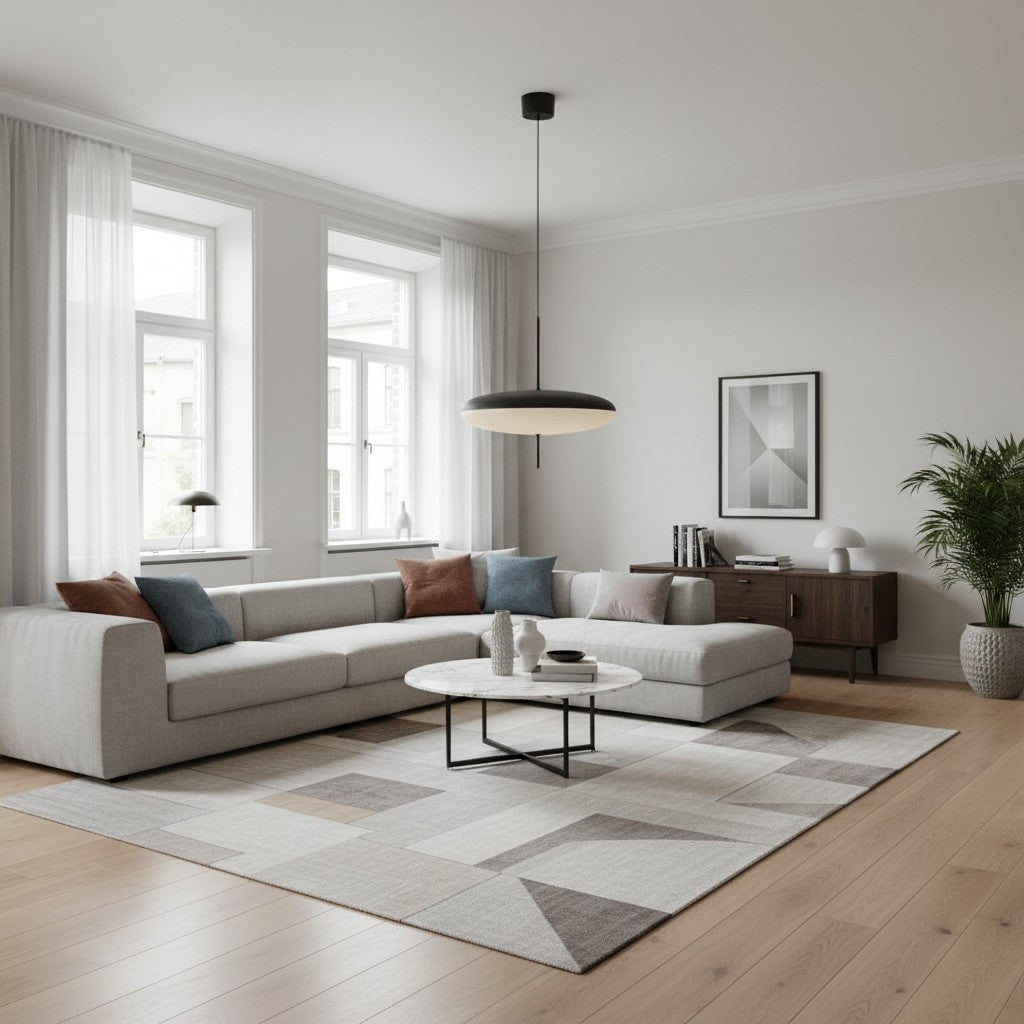 Modellis Minimalistische Hanglamp met Strakke Lijnen – Hedendaagse Verlichting voor Woonruimtes N29