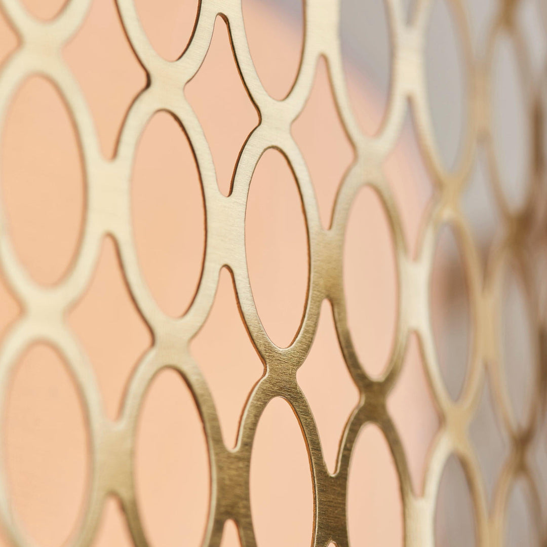 Liorin Geometrische Mesh 3-flammige Deckenleuchte – Metallgewebe-Lampe für Wohnzimmer oder Flur