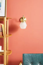 Afbeelding laden in galerijweergave, Capigia glazen metalen wandlamp voor badkamer - moderne badkamerverlichting met elegante stijl
