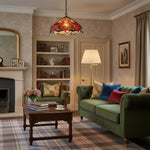 Load image into Gallery viewer, TF Orsino Vintage Art Deco Pendant Light - Textured Glass Lighting for Bedrooms &amp; Halls