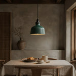 Carica l'immagine nella visualizzazione Galleria, Green pendant in a rustic interior