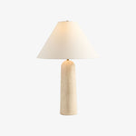 Carica immagine nel visualizzatore della Galleria, Albi Lampada da Tavolo Minimalista in Marmo – Paralume Elegante in Tessuto Adatto a Qualsiasi Ambiente