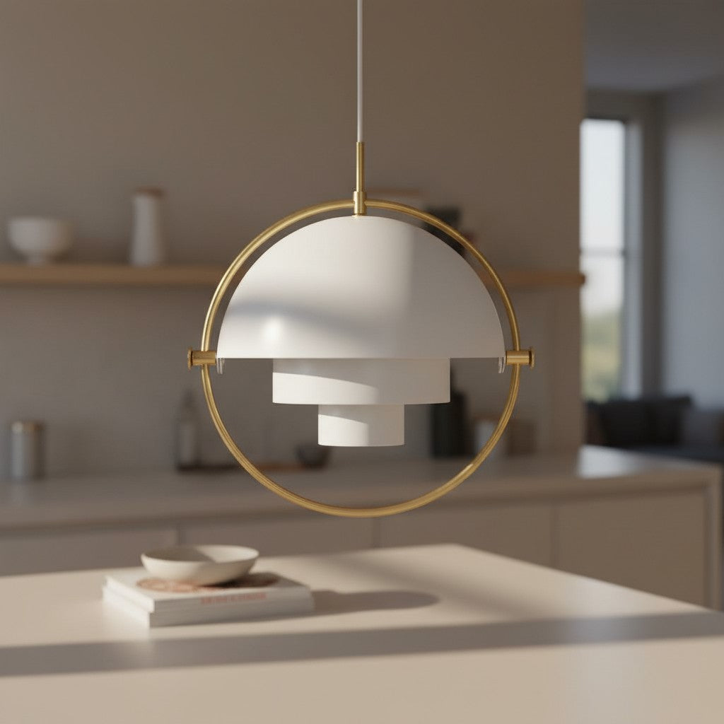 Multiva Sculpturale Hanglamp – Verstelbare Kroonluchter in Deense Moderne Stijl voor Eetruimtes N18