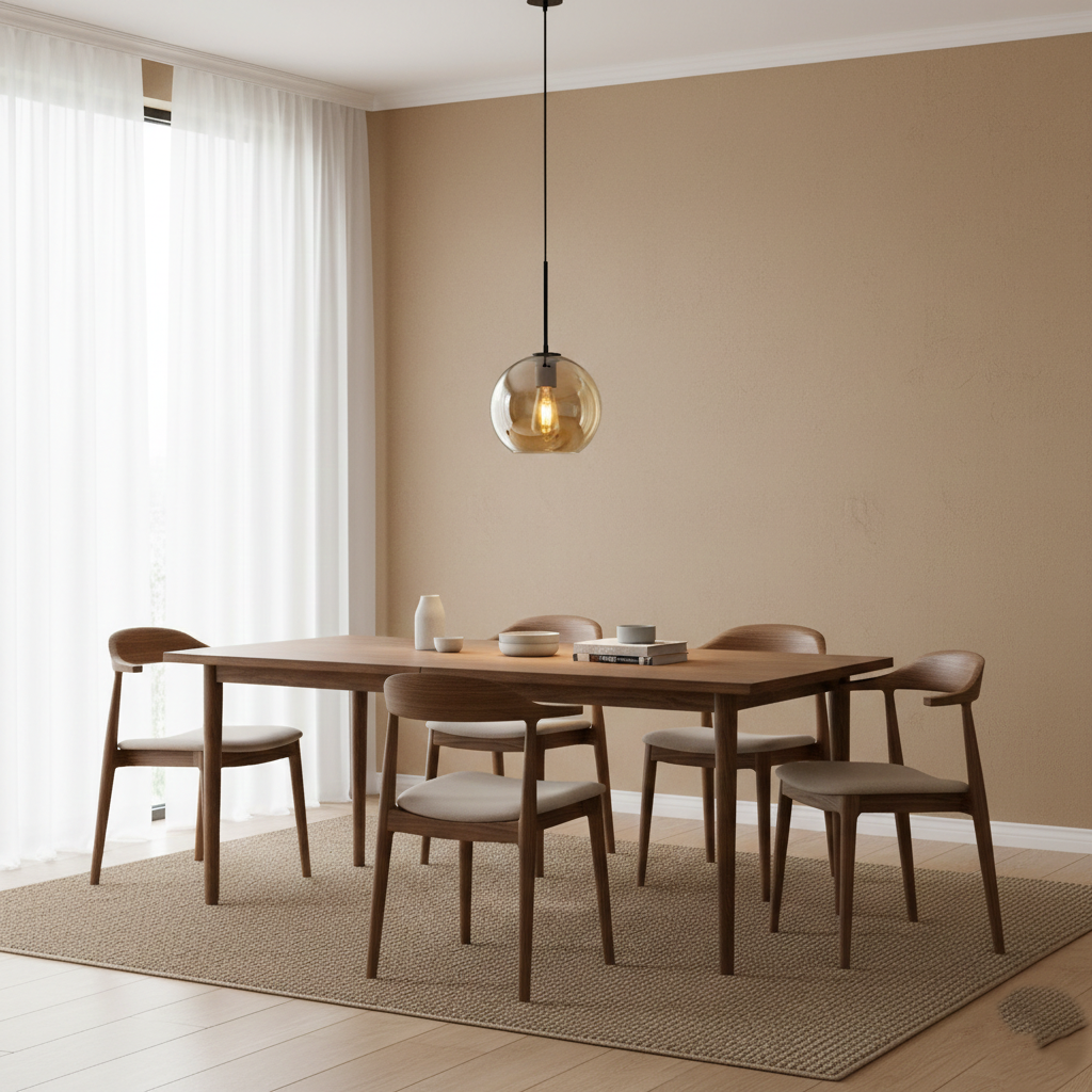 Solara Nordic Spherical Glass Pendant Light