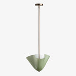 Load image into Gallery viewer, Bellina Radner Pendant Light – Colored Glass Shade with Brass Detail for Modern Spaces
