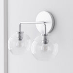 Load image into Gallery viewer, Selvion Artistic Globe Sconce Light - Handcrafted Glass Sculptural Wall Fixture
