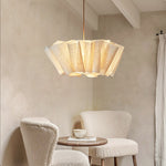 Afbeelding laden in galerijweergave, Nordic Linen Pleated  Fabric Pendant Light Lampshade
