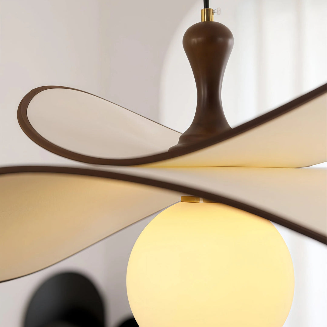 Orrise Zwevende Glazen Bol Hanglamp met Metalen Accenten - Moderne Minimalistische Verlichting voor Keuken en Eetkamers