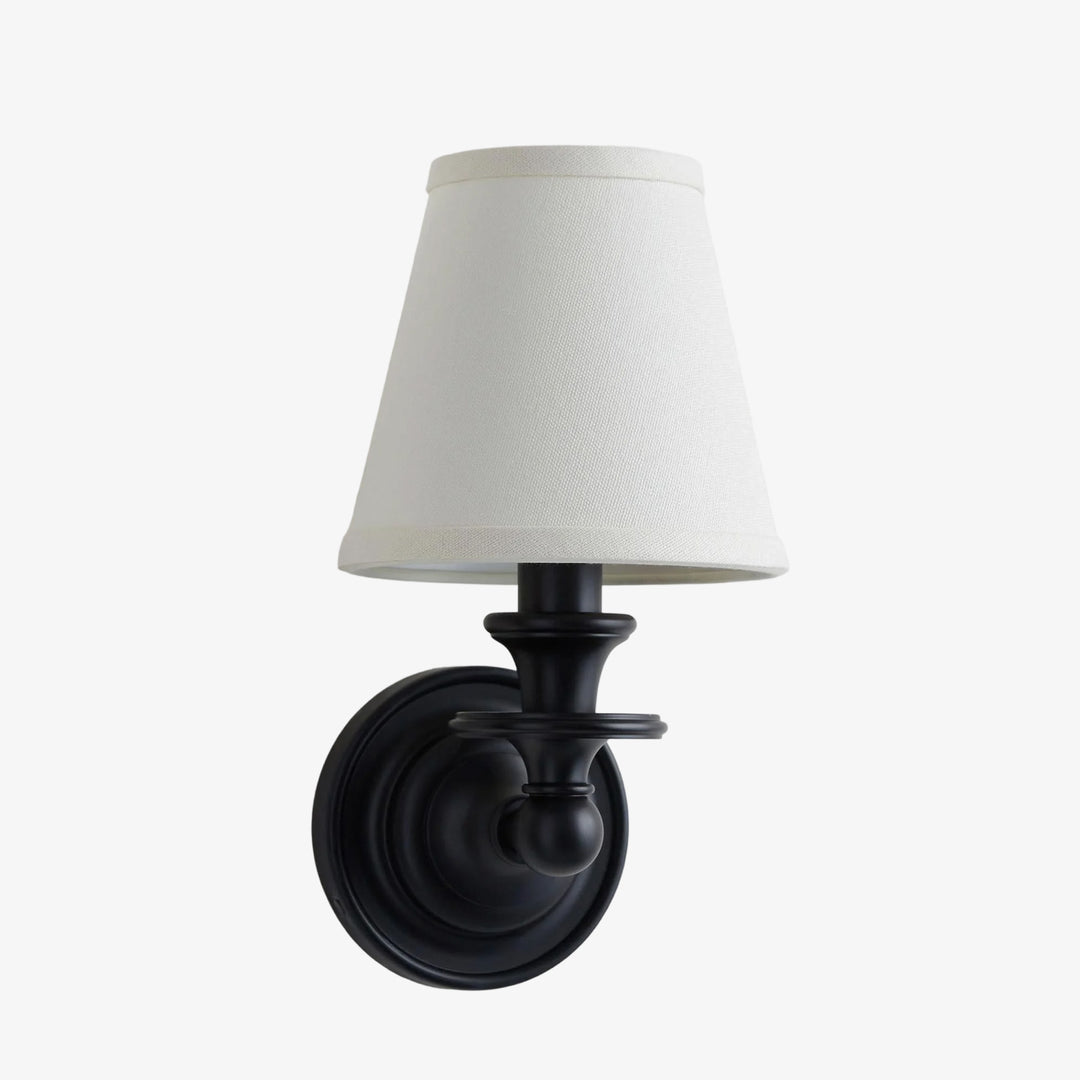 Kalvora Geometric Fabric Wall Lamp for Living Room & Entryway