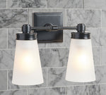 Load image into Gallery viewer, Derlina Wall Sconce Light - Zinc Alloy with Glass Shade in Modern Finishes

