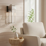 Afbeelding laden in galerijweergave, Georgon Buitenmuurlantaarn – Heldere Glazen Kap, Klassieke Architecturale Stijl voor Buitenruimtes