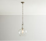 Load image into Gallery viewer, Lawson Glass Pendant Light - Recycled &amp; Milk Glass with Bronze Accent
