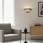 Cargar imagen en el visor de la galería, Lámpara de Pared Elegante TF Brooklyn - Aplique de Pared de Vidrio Art Deco para Sala de Estar o Pasillo