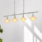Load image into Gallery viewer, Art Deco Star Linear Pendant Light - Elegant Lighting for Kitchen Island  - Astris Cassiopeia
