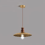 Load image into Gallery viewer, Brass Crest Pendant Light