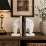 Afbeelding laden in galerijweergave, Horse Head bookends styled with books