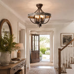 Cargar imagen en el visor de la Galería, Foyer semi flush installation scene