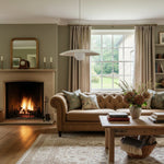 Load image into Gallery viewer, Curva Metal Minimalist Pendant Light - Modern Brass Accent Disc Shade
