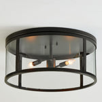 Load image into Gallery viewer, Ferrix Minimalistisch Iron Flush Mount Ceiling Light - Modern Outdoor Glass Ceiling Lamp
