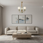 Afbeelding laden in galerijweergave, Radiara Kroonluchter - Gelaagd Steen Schijf Ontwerp Modern Luxe Stijl voor Eetkamer en Woonruimte