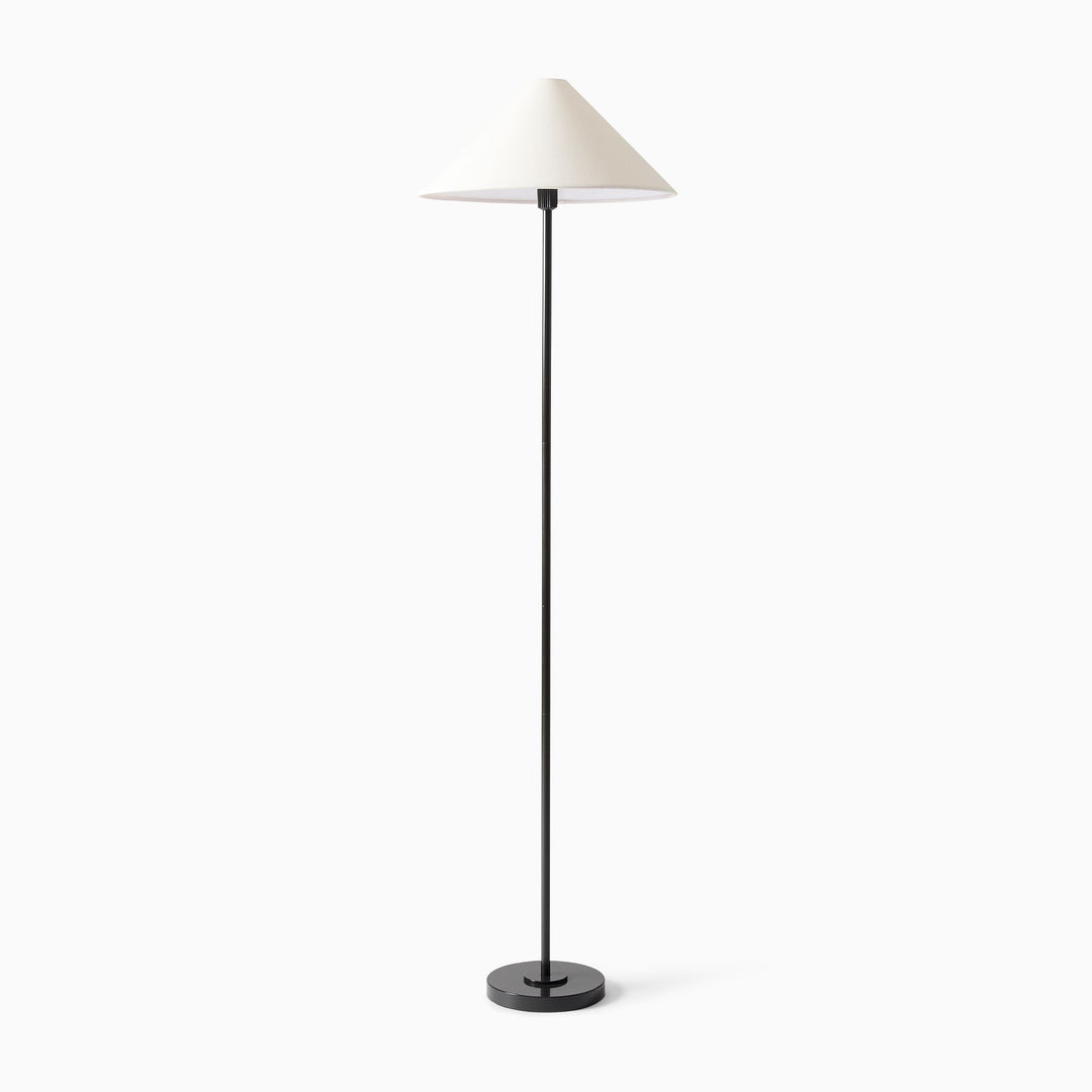 Diora Table & Floor Lamps - Linen Shade Modern Linear Style Sophisticated Accent