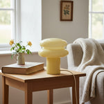 Load image into Gallery viewer, Opal Art Deco Milky White Glass Table Lamp for Bedroom &amp; Living room
