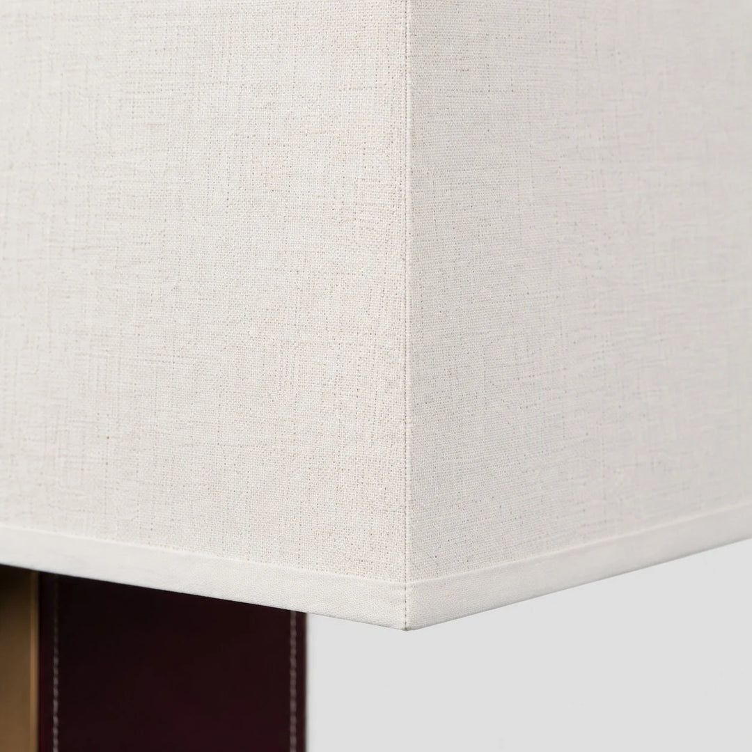 detail - white fabric shade texture