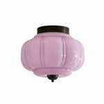 Load image into Gallery viewer, Vintage Eloise Milk Glass Flush Mount Ceiling Light - Vintage Charm Soft Glow
