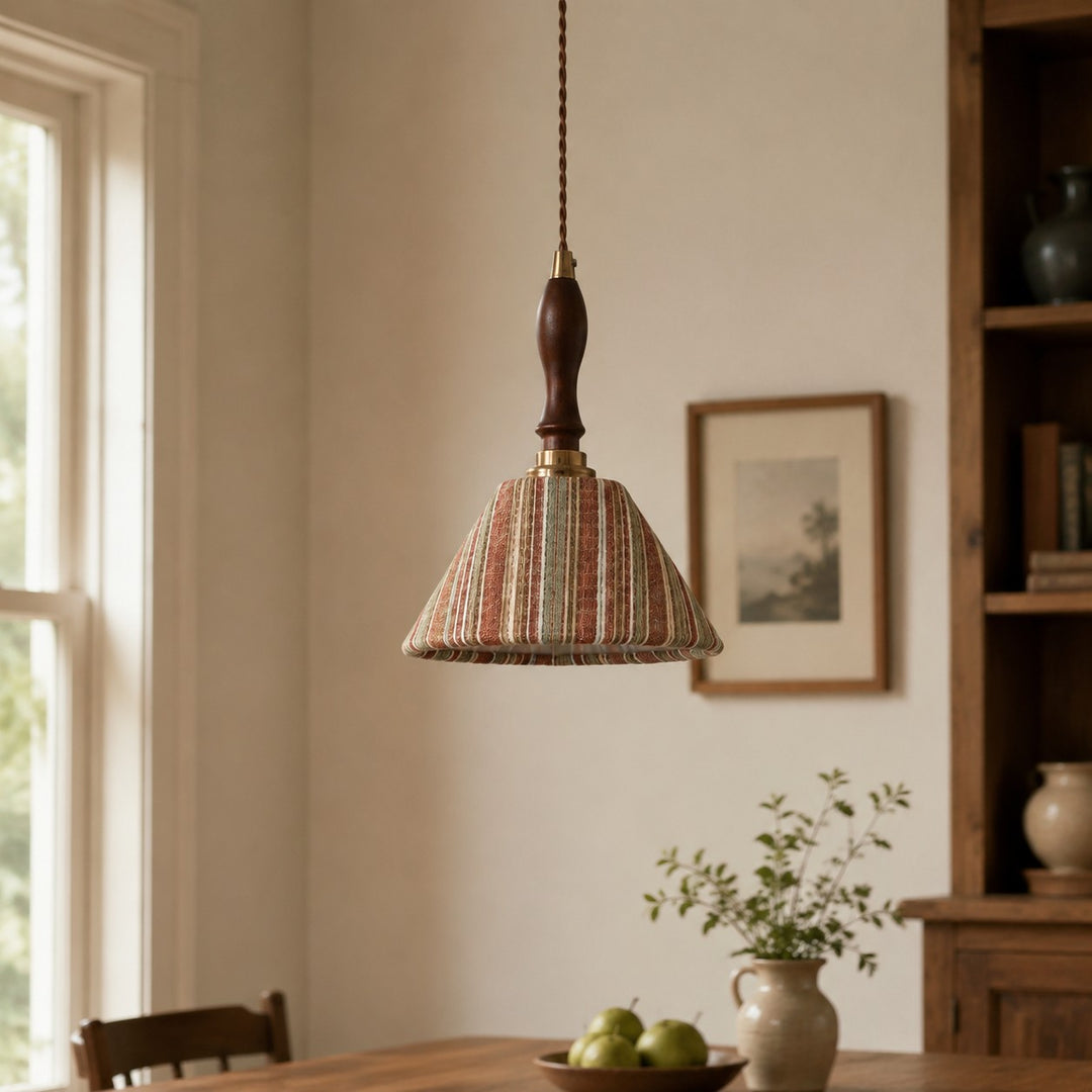 Wabi-Sabi Fabric Pendant Light