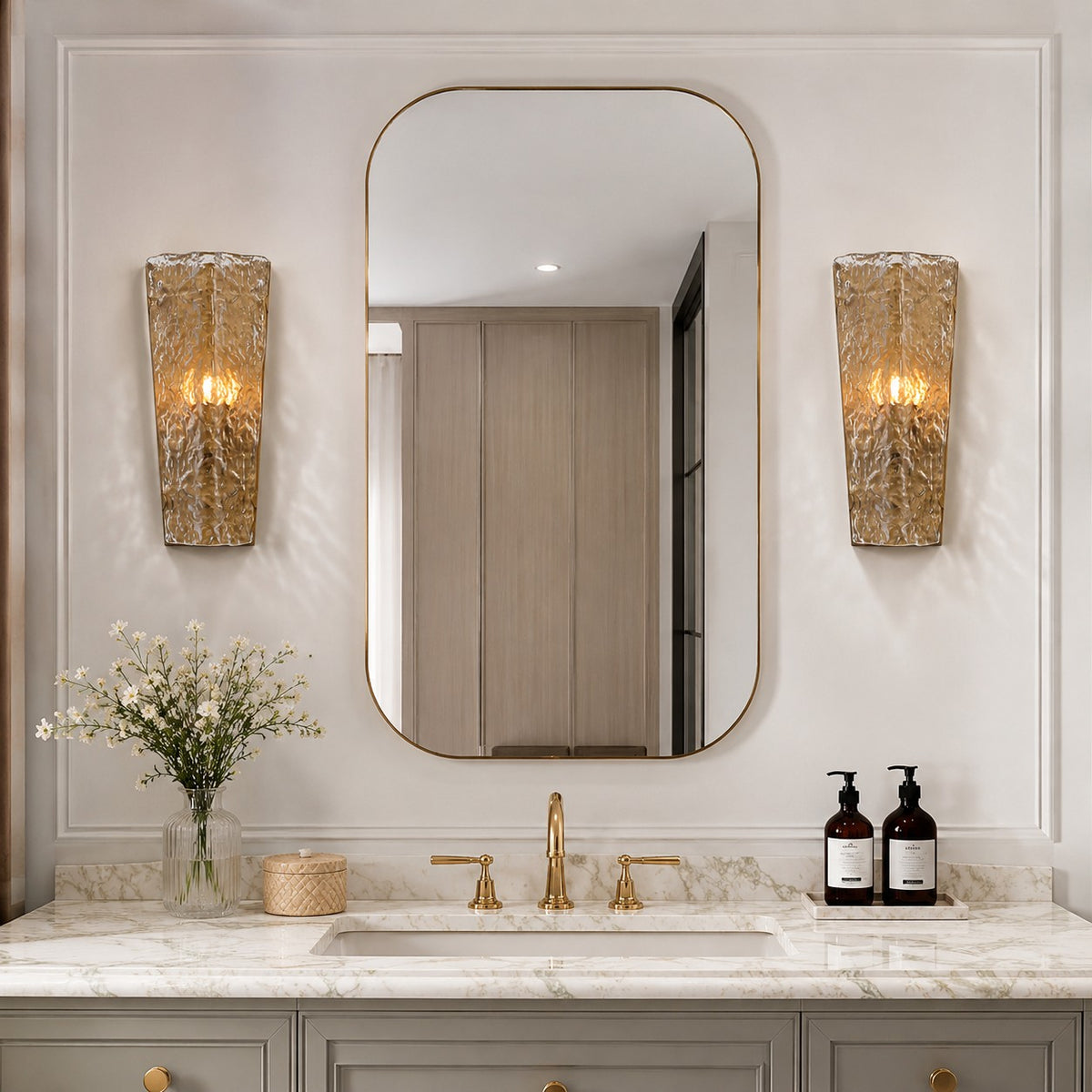 vanity pair installation scene