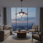 Afbeelding laden in galerijweergave, Orrise Serie Sculpturale Globe Cluster Hanglamp - Metaal en Glas Hanglamp