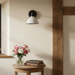 Load image into Gallery viewer, Conique Metal  Wall Sconce - White Metal Shade - Industrial Modern Lighting
