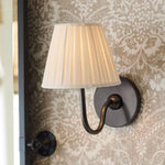 Load image into Gallery viewer, Luvora Vintage Pleated Shade Wall Lamp - Modern Brass Linen Wall Lighting
