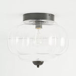Load image into Gallery viewer, Vintage Eloise Milk Glass Flush Mount Ceiling Light - Vintage Charm Soft Glow
