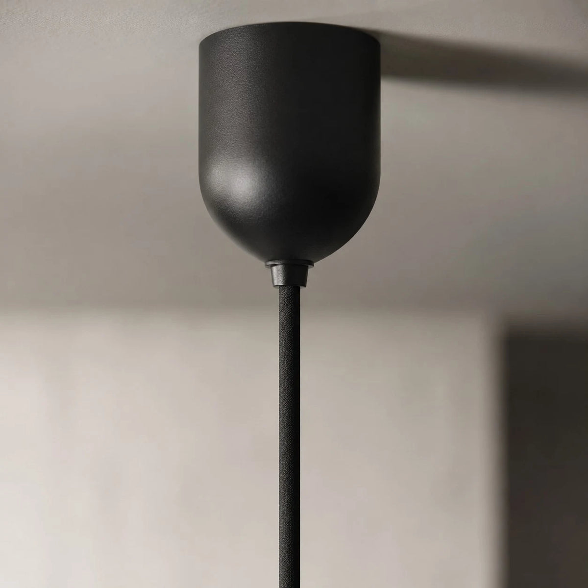 Grey Stone Pendant Light with Paper Diffuser