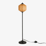 Bild in die Galerieansicht laden, Eloise Strukturierte Glas-Kürbis-inspirierte Stehlampe - Organische Kunstfertigkeit und Retro-Stil für Wohnzimmer