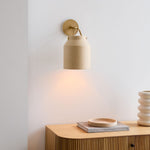 Load image into Gallery viewer, Hanton Modern Minimalist Brass and Glass Sconce – Damp Rated for Bathrooms
