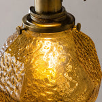 Afbeelding laden in galerijweergave, Vintage faceted glass pendant light