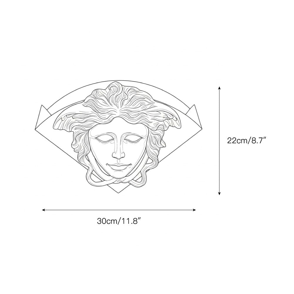 Sphinx Messing Wandleuchte
