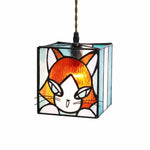 Cargar imagen en el visor de la Galería, stained glass cat pendant light SKU option