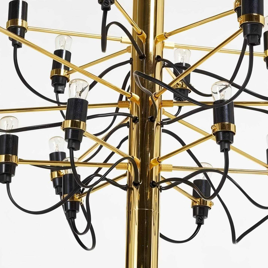 Tendrila Hedendaagse Multi-Licht Kroonluchter - Industrieel Geïnspireerd Metaal Ophangsysteem voor Lounges N01