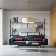 Liorin Geometrische Hanglamp – Moderne Geperforeerde Metaal- en Stoffen Kap voor Interieurs