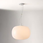 Load image into Gallery viewer, Lumivelle Minimalist Glass Pendant – Adjustable Height Dimmable Design
