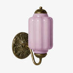 Load image into Gallery viewer, Eloise Brass Wall Sconce – Elegant Milk Glass Vintage Lighting

