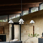 Load image into Gallery viewer, Diora Pendant Light -  Modern Metal Fixture with Linen Shades
