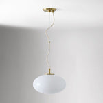 Load image into Gallery viewer, Lumivelle Minimalist Glass Pendant – Adjustable Height Dimmable Design
