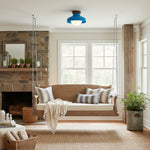 Load image into Gallery viewer, Elystra Modern Ceiling Light Minimalist Glass Shade Metal Fixture for Living Room Kitchen Hallway