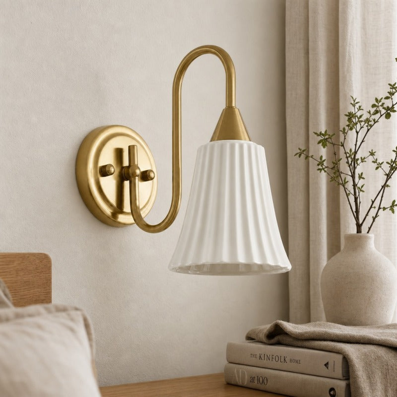 Celvane French Vintage Wall Lamp – Elegant Retro Design Bedside Light for Bedroom and Hallway