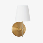 Load image into Gallery viewer, Vireli Brass Wall Sconce in Mid-Century Style for Bedroom &amp; Hallway
