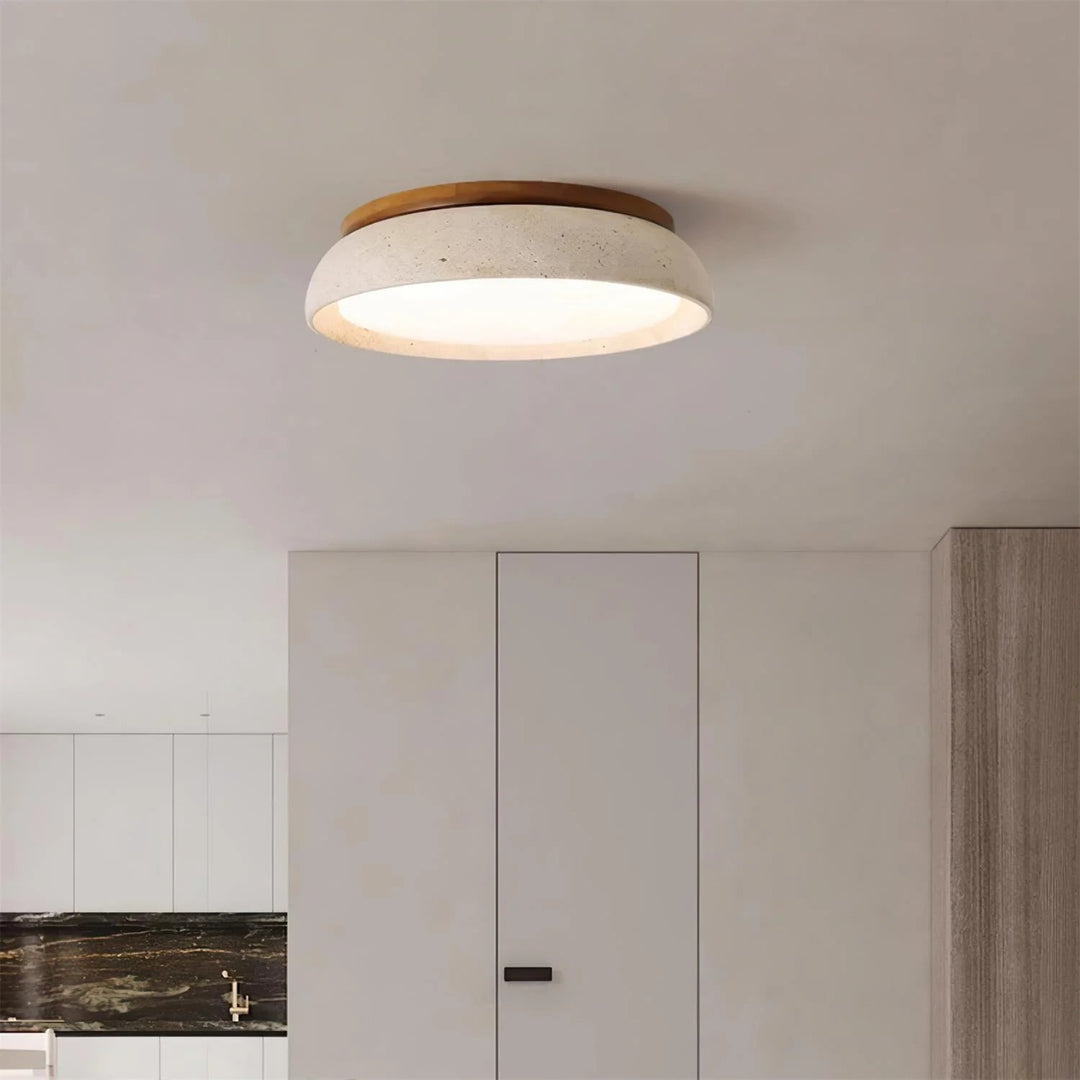 Modern Scandinavian Travertine Ceiling Light